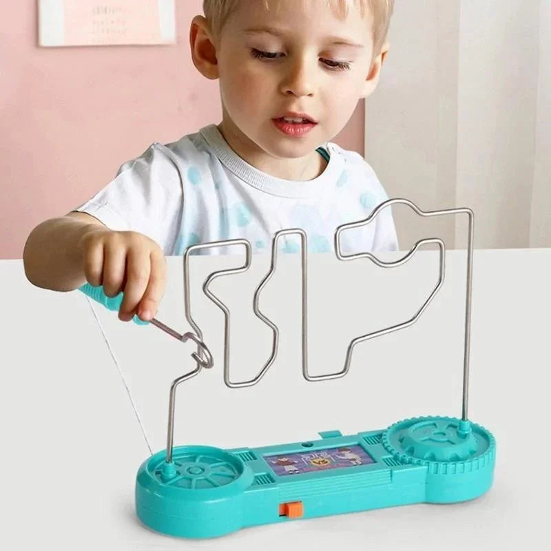Kids Collison Electric Shock Toy Education Electric Touch Maze Game Party