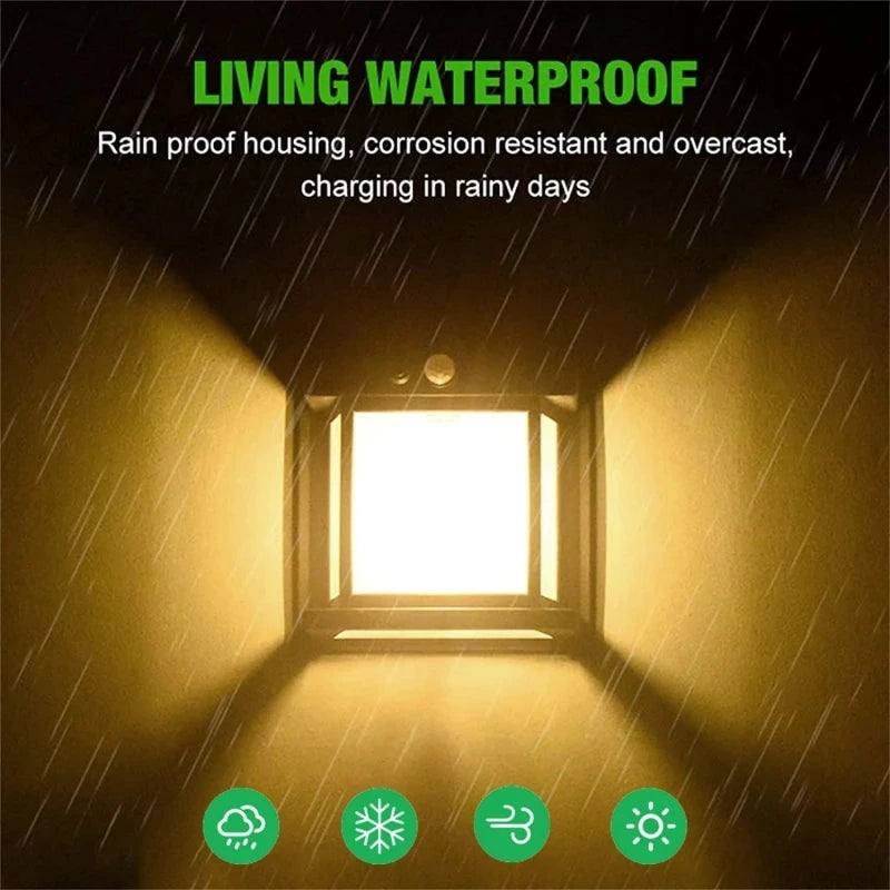 Outdoor Solar Tungsten Wall Light with Motion Sensor IP65 Waterproof LED Safety Light