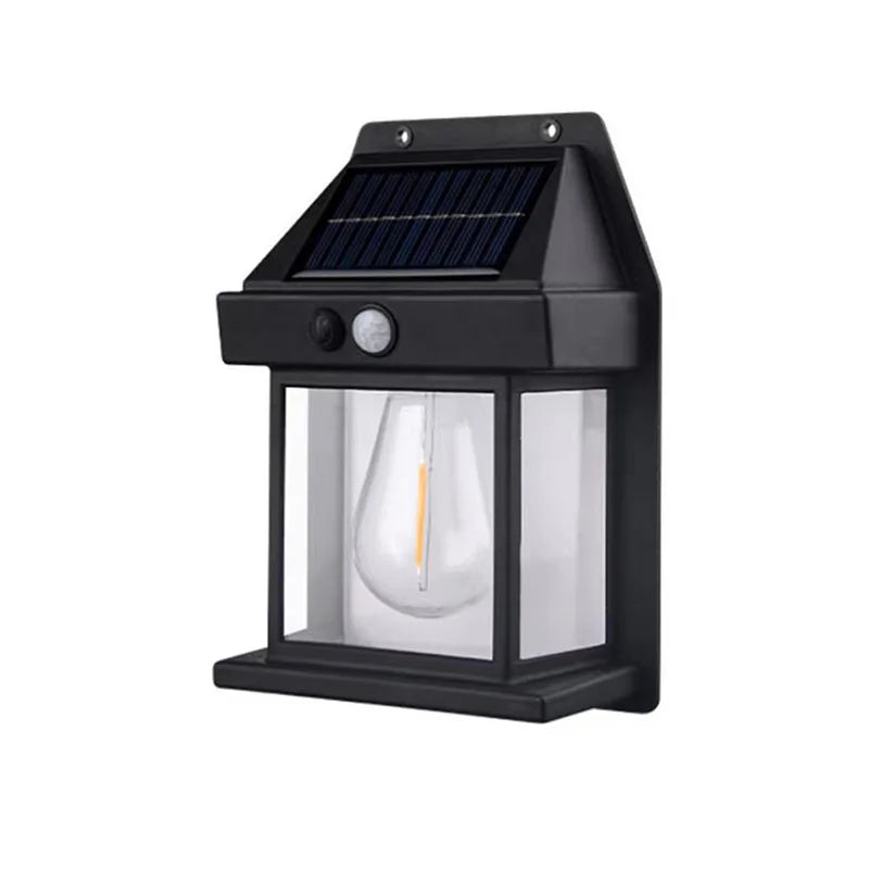 Outdoor Solar Tungsten Wall Light with Motion Sensor IP65 Waterproof LED Safety Light