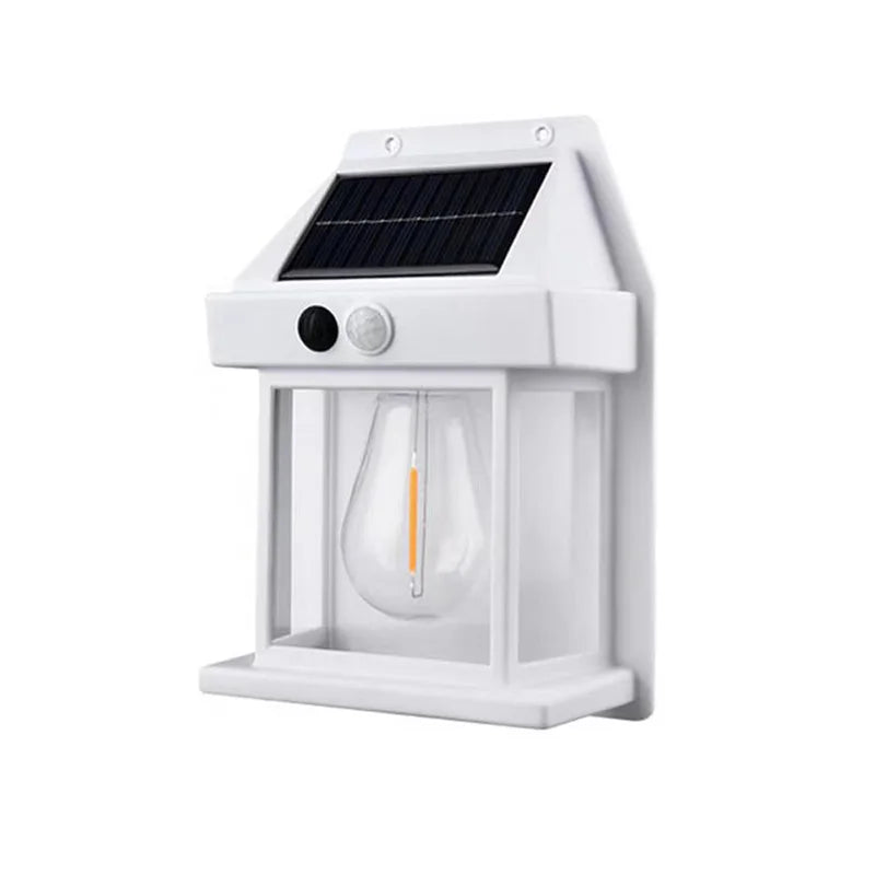 Outdoor Solar Tungsten Wall Light with Motion Sensor IP65 Waterproof LED Safety Light